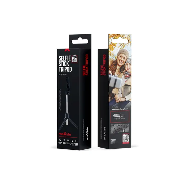 maxlife-selfie-stick-bluetooth-tripod-mxst-100-czarny-kolor-czarny
