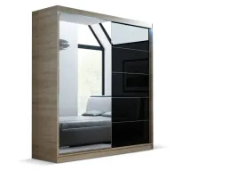 szafa-ara-130-sonoma-lustro-czarny-lacobel