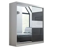 szafa-ara-160-lustro-szary-lacobel-z-bialym