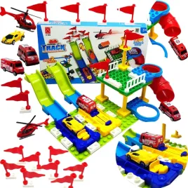 klocki-konstrukcyjne-zestaw-tor-parking-wyrzutnia-dla-auta-4-autka