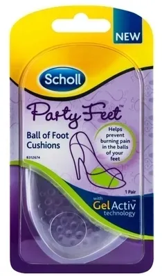 SCHOLL PODUSZKI ŻELOWE PRZECIWBÓLOWE OCHRONA ŚRÓDSTOPIA PARTY FEET