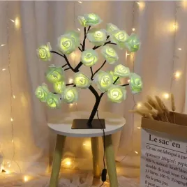 lampka-led-drzewko-drzewo-zielona-roza-zielone-roze-prezent-dzien-kobiet