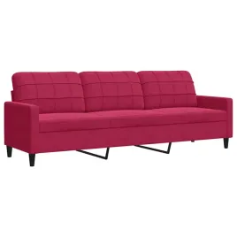 sofa-3-osobowa-winna-czerwien-210-cm-obita-aksamitem