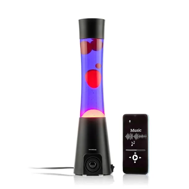 LAMPA nocna LAVA Z GŁOŚNIKIEM InnovaGoods Bluetooth Maglamp lawa PREZENT