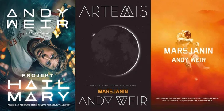 PAKIET 3X PROJEKT HAIL MARY + ARTEMIS + MARSJANIN - ANDY WEIR