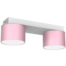 sufitowa-lampa-sypialniana-dixie-dziecieca-biala-rozowa
