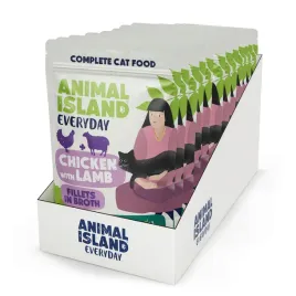 animal-island-saszetki-dla-kota-kurczak-z-jagniecina-w-rosole-12x85-g