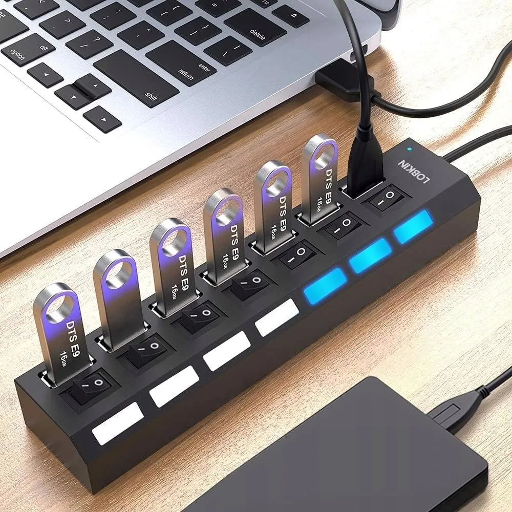 rozdzielacz-rozgaleznik-usb-7w1-stan-nowy
