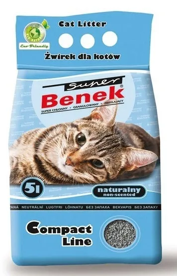 certech-super-benek-compact-line-naturalny-5l-wlasciwosci-bezzapachowy-drobnoziarnisty-zbrylajacy