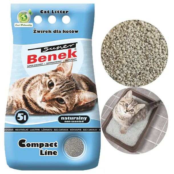 certech-super-benek-compact-line-naturalny-5l-marka-super-benek-wlasciwosci-bezzapachowy-drobnoziarnisty-zbrylajacy