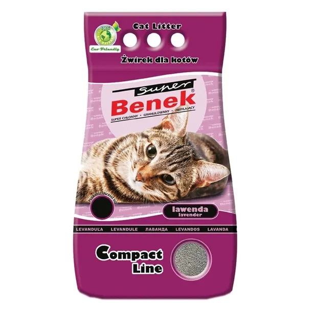 certech-super-benek-compact-line-lawenda-25l-wlasciwosci-drobnoziarnisty-zapachowy-zbrylajacy