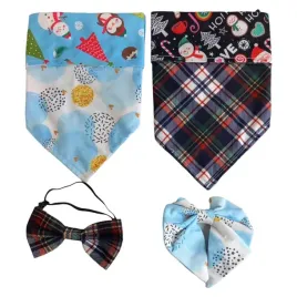 bandama-i-muszka-dla-psa-kota-2-zestawy-swiateczne