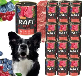 karma-mokra-dla-psow-rafi-z-wolowina-borowka-i-zurawina-400g-24-szt