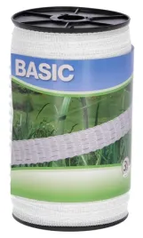 tasma-ogrodzeniowa-basic-200m-x-10mm-biala-kerbl