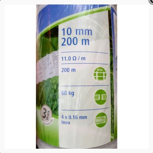 tasma-ogrodzeniowa-basic-200m-x-10mm-biala-kerbl-stan-nowy-rodzaj-tasma