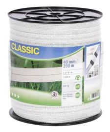 tasma-ogrodzeniowa-classic-200m-x-40mm-biala-kerbl