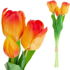 cv17690-4-bukiet-tulipanow-gumowanych-silikonowych-3szt-lux-pomarancz-tulip