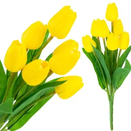 cv26807-4-tulipan-bukiet-tulipanow-piankowych-x7-zolte-tulipany-sztuczne-w