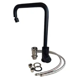 kran-bateria-kuchenna-czarna-obrotowa