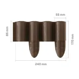 palisada-ogrodowa-4-elementow-braz-eco-cellfast-stan-nowy