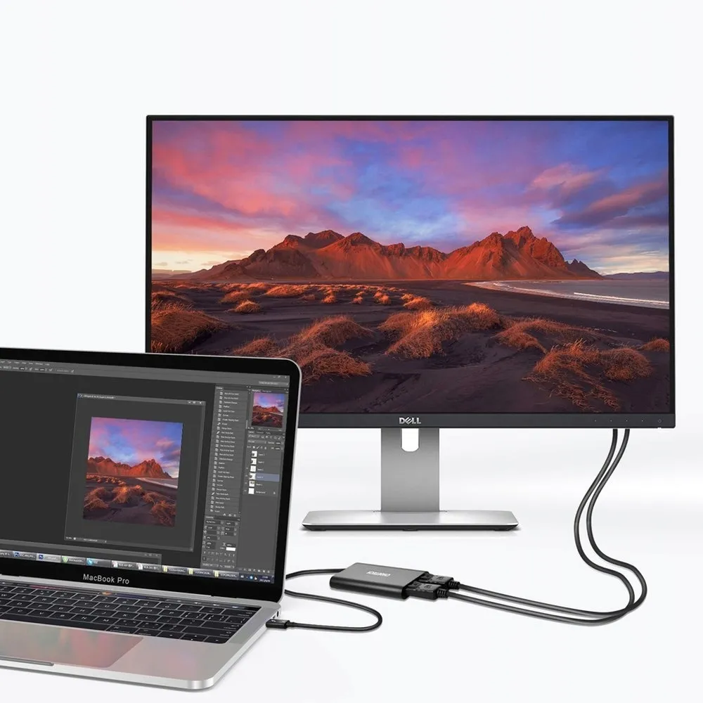 adapter-rozdzielacz-usb-typ-c-thunderbolt-3-czarny-stan-nowy