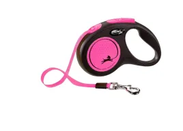 flexi-smycz-classic-s-tasma-5m-do-15kg-neon-pink