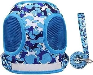 szelki-dla-psa-ze-smycza-regulowane-l-niebieska-stan-nowy