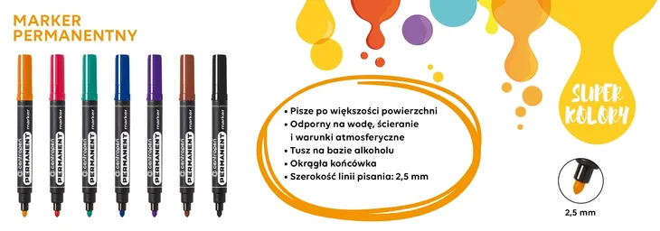 marker-permanent-2846-czerwony-1mm-centropen-marka-centropen