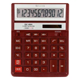kalkulator-biurowy-eleven-sdc-888-xrd-czerwony-duzy-dla-ksiegowej
