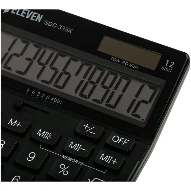 eleven-kalkulator-biurowy-sdc-333-x-bk-zasilanie-bateryjne-sloneczne
