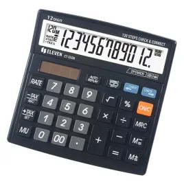 kalkulator-biurowy-eleven-ct-555-n-czarny-procenty-obliczanie-podatku