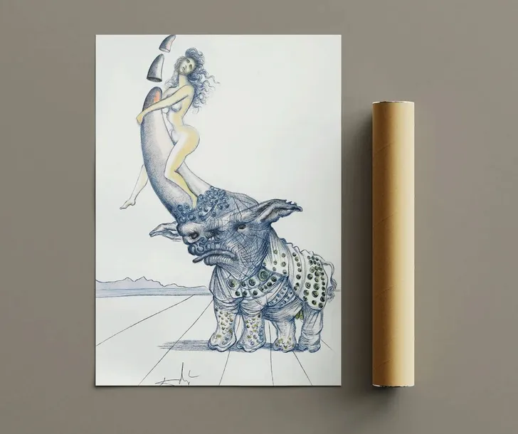 plakat-salvadore-dali-nosorozec