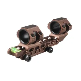 montaz-do-lunety-25-4mm-30mm-jednoczesciowy-picatinny-20mm-poziomica-brown