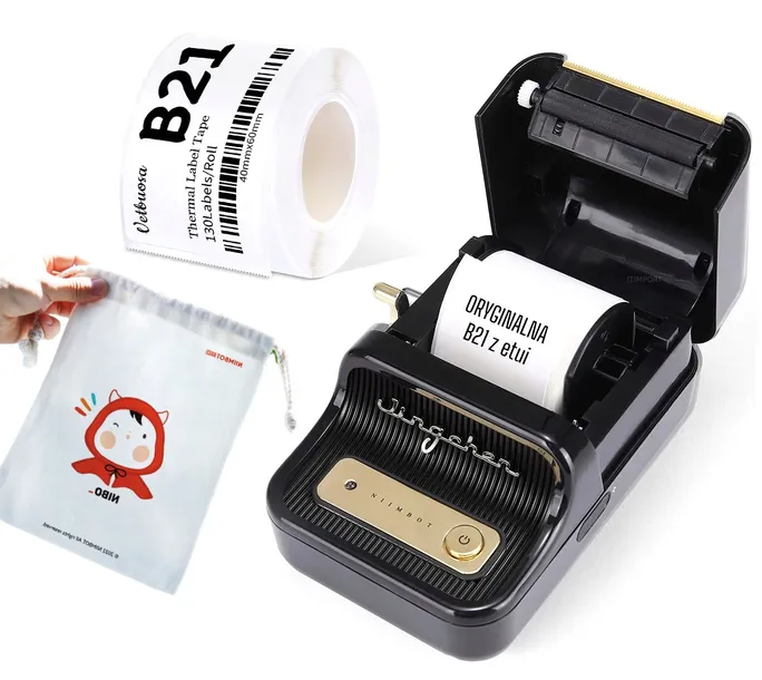 niimbot-b21-drukarka-termiczna-naklejki-bluetooth-stan-nowy