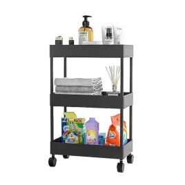 polka-lazienkowa-kuchenna-szafka-mobilna-regal-kolka-3-poziomy-czarna