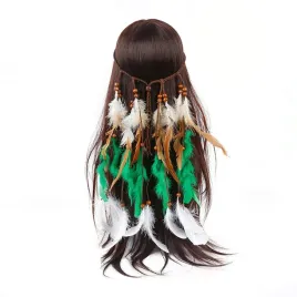 pioropusz-opaska-do-wlosow-indianski-zielony-a10