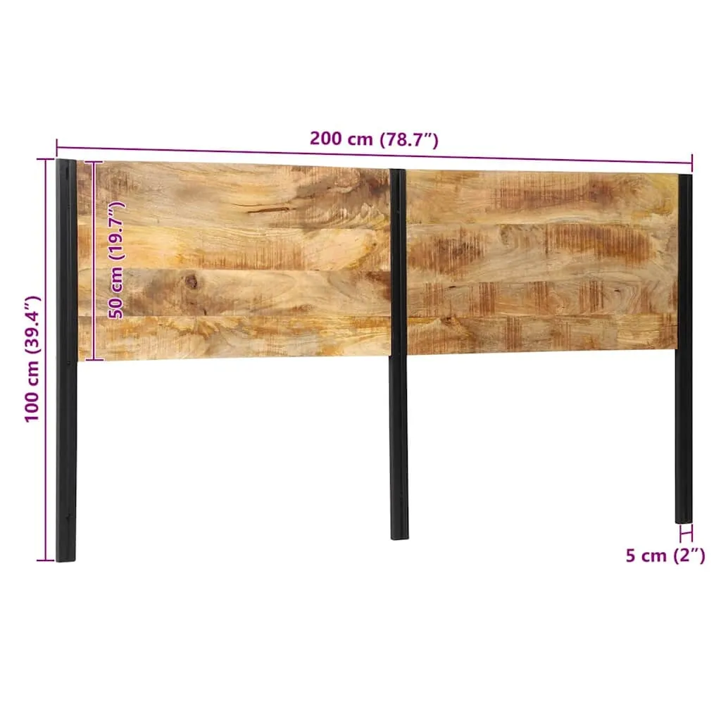 zaglowek-200-cm-lite-drewno-mango-i-zelazo-stan-nowy
