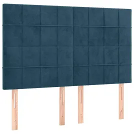 zaglowek-aksamitny-ciemnoniebieski-144x118-128cm-drewniane-nogi