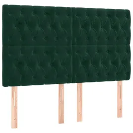 zaglowek-aksamitny-ciemnozielony-144x118-cm-zestaw-4-szt