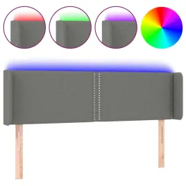 zaglowek-do-lozka-z-led-ciemnoszary-147x16x78-88-cm-tkanina