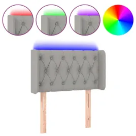 zaglowek-do-lozka-z-led-jasnoszary-83x16x78-88-cm-tkanina