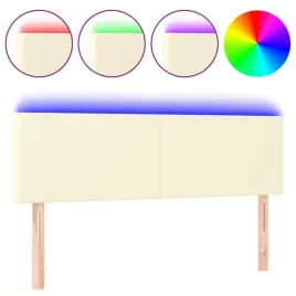 zaglowek-do-lozka-z-led-kremowy-144x5x78-88cm-sztuczna-skora