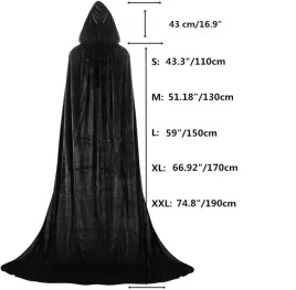 czarna-peleryna-szata-kaptur-halloween-plaszcz-welurowy-maska-krzyk-xxl