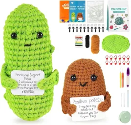 duzy-zestaw-szydelkowanie-diy-prezent-dla-dziecka-ogorek-ziemniak-pozytywny