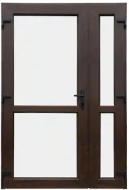 drzwi-pcv-140x227-lewe-otw-na-zew-przeszklone-orzech-pakiet-3-szybowy