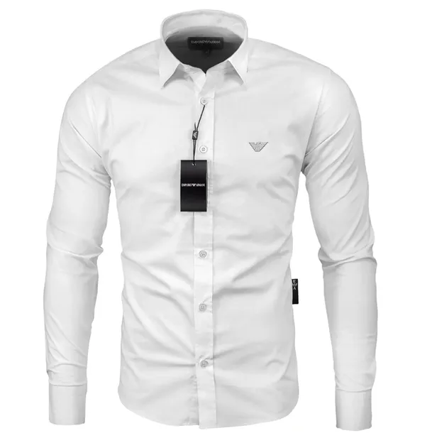 KOSZULA EMPORIO ARMANI BIAŁA MĘSKA SLIM FIT