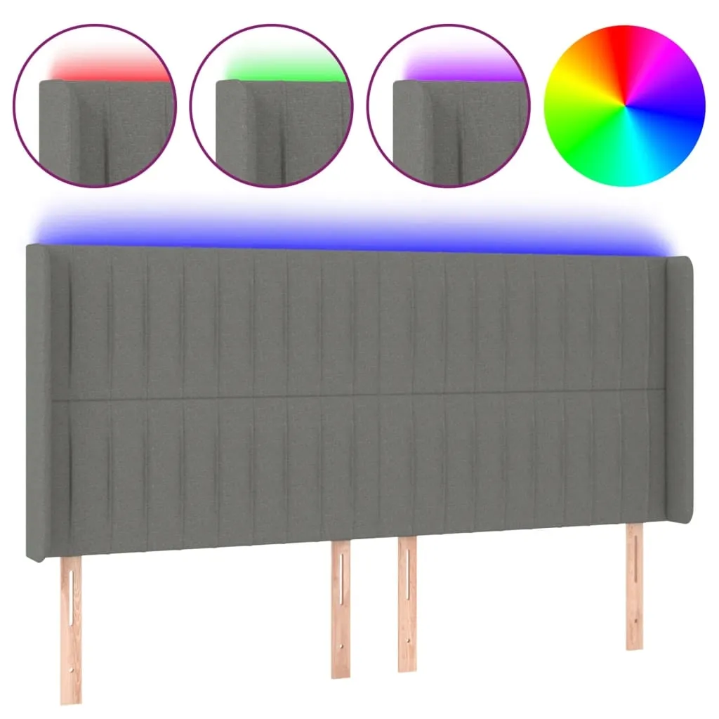 zaglowek-led-183x16cm-ciemnoszary