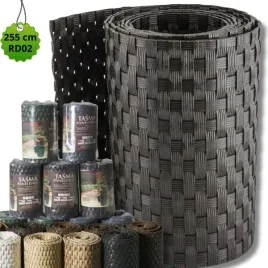 tasma-ogrodzeniowa-rattanart-technorattanowa-ciemny-braz-rd02-255-x-19-cm