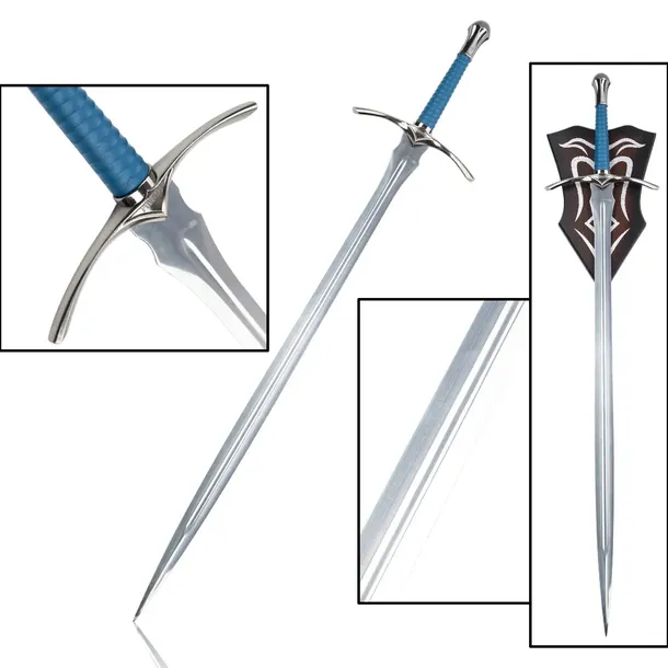 Miecz Gandalfa Glamdring Inspirowany The Hobbit z Zawieszką 118 cm JT6061BL