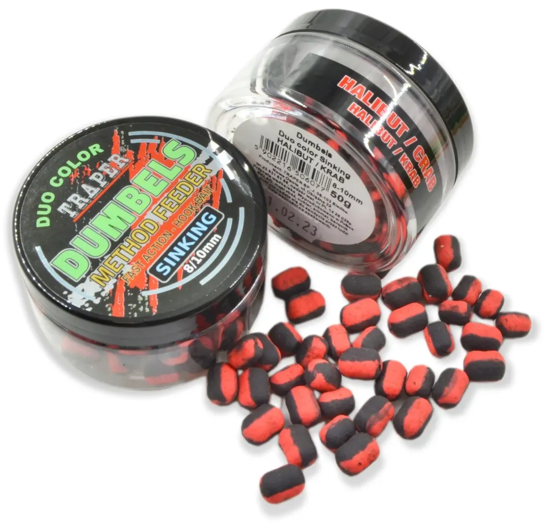traper-dumbels-tonace-method-feeder-halibut-krab